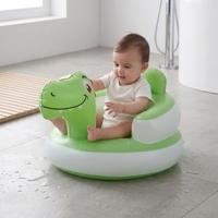 Siège gonflable pour bébé en PVC OEM/ODM, motif dinosaure mignon, chaise d'apprentissage pour nourrissons, pour le bain, l'alimentation, intérieur et extérieur