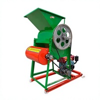 Petit moulin à céréales domestique, décortiqueuse et batteuse, moteur triphasé 380V/220V, garantie 4 ans, machine automatique à décortiquer les arachides