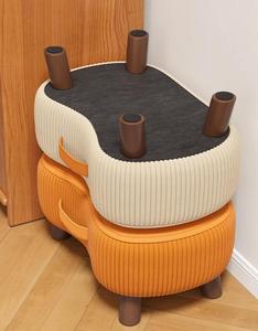 Phân nhỏ hộ gia đình băng ghế nhỏ cho giày Phân phòng khách sofa chân Phân bàn trà nhỏ phân thấp túi mềm ghế nhỏ - Product Image 6