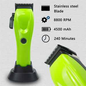 BSTbarber - Máquina Cortapelos Eléctrica Profesional <span class=keywords><strong>para</strong></span> Barbería, Máquina <span class=keywords><strong>para</strong></span> Cortar Cabello <span class=keywords><strong>para</strong></span> Hombres, 8800 rpm con Cuchilla DLC - Product Image 2