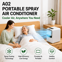 AC Portabel Mini Grosir 2000BTU Hanya Pendingin Untuk Penggunaan Luar Ruangan RV Tanpa Selang Pembuangan Kantor Meja Kerja