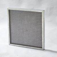 Filtre à air en maille métallique d'aluminium G3 G4, pré-filtre, ondulé, extensible, lavable, réutilisable, système de ventilation HVAC