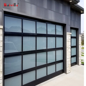 Persianas eléctricas inteligentes de lujo para puertas de <span class=keywords><strong>garaje</strong></span> dobles con metal personalizado Material de vidrio minimalista de <span class=keywords><strong>precio</strong></span> bajo al por mayor más populares - Product Image 6
