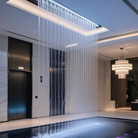 Mur de rideau d'eau, mur de cascade pour la décoration de l'aménagement paysager dans les restaurants et les hôtels