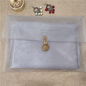 Sac d'emballage en organza grand format Fuchen Logo pour vêtements, écharpes, bijoux en perles, sous-vêtements, avec bouton grenouille chinois en polyester, pochette cadeau type enveloppe OP - Product Image 2