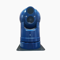 Cámara PTZ Térmica para Vehículos de Doble Espectro DC12V, Vigilancia Móvil, Seguridad para Exteriores Resistente a la Intemperie, CCTV