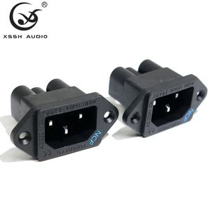 שקע חשמל אמריקאי תלת-פיני IEC עם ציפוי נחושת-פליז רודיום, דגם FI-06 YIVO NFC, 10A 250V - Product Image 4