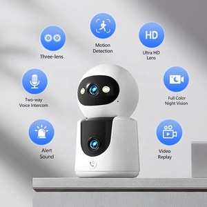 Cámara de Seguridad WiFi de 6MP con Doble Lente, 2K, PTZ Interior, 360° °   Monitor Inteligente para Bebés y Mascotas con Detección Humana <span class=keywords><strong>por</strong></span> IA, Visión Nocturna en Color - Product Image 6