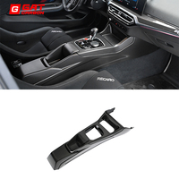 Panneau de console centrale en fibre de carbone sèche style CS pour BMW M2 G87 M3 G80 M4 G82 2021-2024, garniture intérieure améliorée, accessoires de voiture