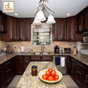 Dessin gratuit USA bois massif RTA armoires de cuisine caramel foncé entrepôt panneau surélevé carcasse en contreplaqué avec charnière coulissante de tiroir - Product Image 1