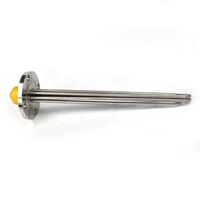 XIAOSHU 3 phases SS316L Tube de chauffage à eau sans couture 220v 6kw DN50 réchauffeur de tige d'immersion à bride pour liquide