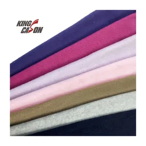 Kingcason Groothandel 100% Polyester Aangepaste Kleur Eenzijdige Effen Kleur Polar Fleece Stof Voor Thuis Textiel Capuchon Deken