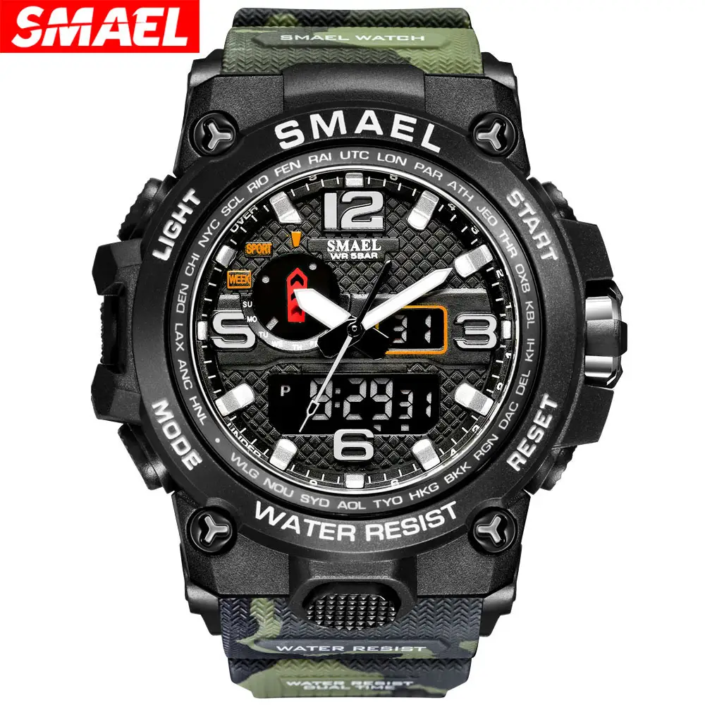 Smael 1545D Hot Sale Sport Watch Digital Quartz Man Sport Wrist Watch