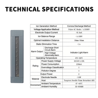 Solution de contrôle statique ESD Expert : Barre électrostatique d'élimination des charges statiques, transformateur 7KV, alliage de tungstène antistatique
