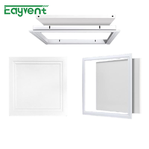Eayvent Modern White Square Aluminum Alloy Flush Wall Vent Ceiling <strong>Access</strong> <strong>Panel</strong> With Ceiling Grid Central Air Conditioning - Product Image 2