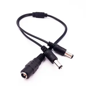 Cantell 1 to 2 DC power cable DC5521 male to female extension DC5.5 x 2.1mm Y splitter cable
