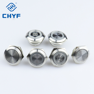 Công Tắc Nút Nhấn RGB Chiếu Sáng Bằng Kim Loại Phẳng Nhất Thời Chống Nước 12V 12Mm 16Mm 19Mm 22Mm - Product Image 3