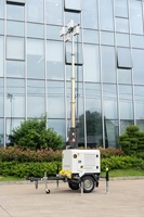 Diesel-Generator-Beleuchtungsturm mit Teleskopmast, Höhenverstellbar, Mobiles Lichtgerät