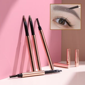 Crayon à <span class=keywords><strong>sourcils</strong></span> double-embout imperméable de qualité supérieure, personnalisable avec logo, pointe biseautée et brosse, vente en gros directe usine - Product Image 4
