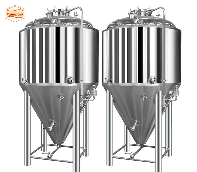 500 litros 1000 litros 2000 litros 5000 litros fermentador de caldera con camisa para la venta China el precio tanque de fermentación