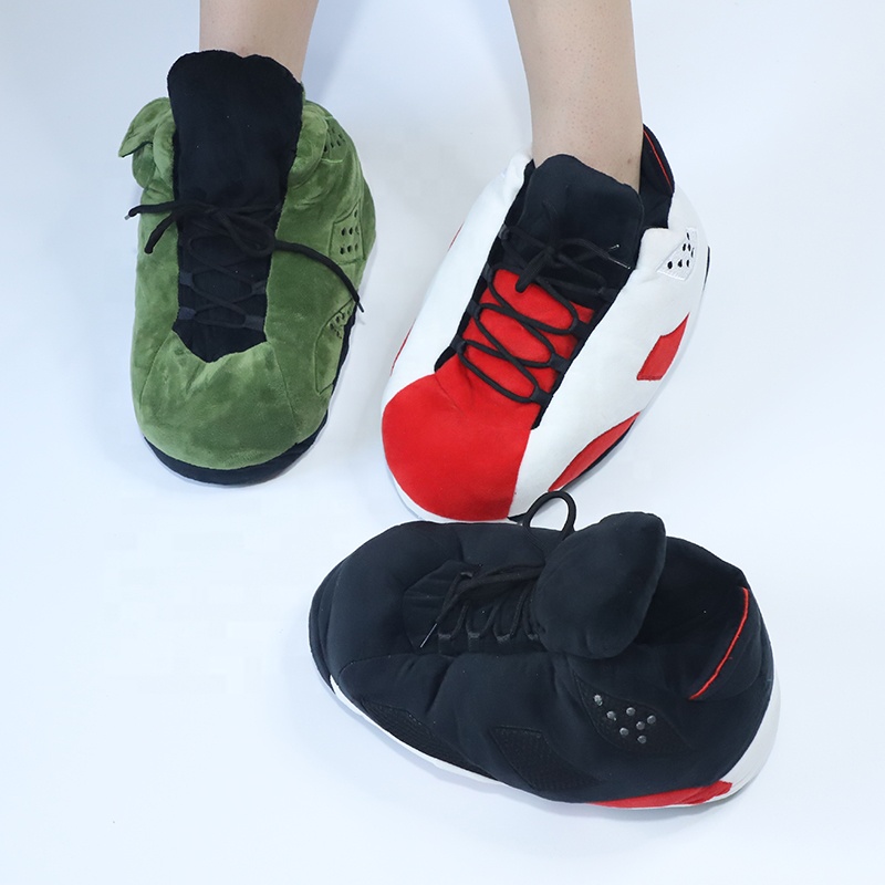 winter warm fur slippers