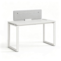 Table de travail modulaire personnalisée avec écran de séparation, armoire mobile en option, poste de travail pour employés