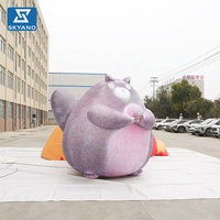 Modèle gonflable de souris et de chat de dessin animé pour la publicité et la décoration de centres commerciaux et de festivals