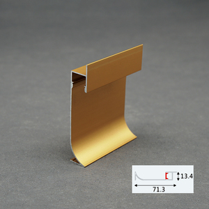 Perfiles de rodapié LED de aleación de aluminio <span class=keywords><strong>blanco</strong></span> moderno para tira de luz LED para uso en <span class=keywords><strong>apartamentos</strong></span> - Product Image 5