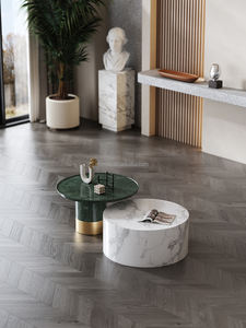 AOMISI <span class=keywords><strong>CASA</strong></span> – Table de luxe rectangulaire en marbre naturel, Table basse en marbre, ensemble de canapés, Table d'appoint, présentoir sur pied - Product Image 6