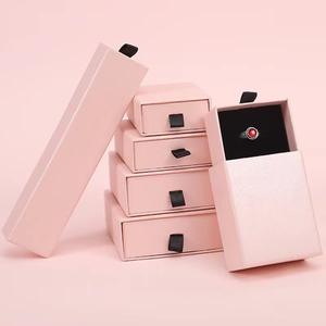 Eko dostu karton kolye yüzük küpe çekmece takı hediye saklama kutusu ile yumuşak köpük ek hazır gemi - Product Image 5