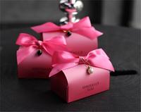 Boîte à bonbons en papier pour la Saint-Valentin Boîte à biscuits rose pour décorations de fête d'anniversaire