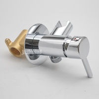 Support rond de toilette en laiton, support de Bidet à main avec robinet d'eau chaude et froide