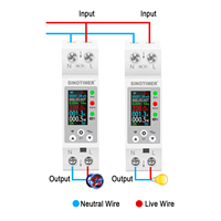 Medidor de potencia WiFi multifunción, pantalla táctil LCD, Control de aplicación inteligente, configuración de 8 caracteres, protección contra sobretensión