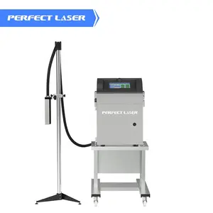 Perfeito Laser Quente Fábrica Venda Plástico Industrial Contínuo Ink Jet Impressora Para Etiquetas Automático Inkjet Coder