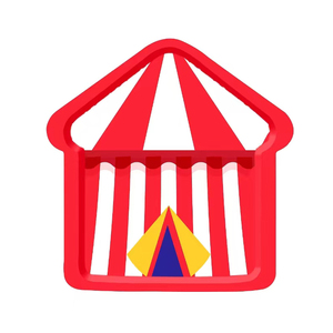 DAMAI Circus Festival Party <b>Decorations</b> Paper Animal Patterns Birthday Party Disposable Hot Air <b>Balloon</b> Shape Tableware Set - Product Image 3