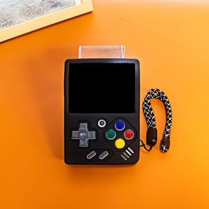 Funda protectora antideslizante de silicona suave a prueba de golpes para Miyoo Mini V4 accesorios de consola de juegos portátil con cordón - Product Image 1