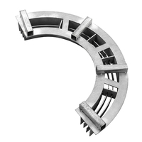 Grille de drainage linéaire flexible en acier galvanisé courbé sur mesure pour sols de forme spéciale