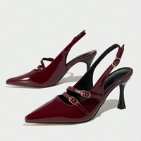 Sandales d'été élégantes pour femmes aux couleurs vives, à talons, à bout ouvert et à brides de cheville, pour l'extérieur