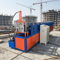 Machine de formage à froid de poutres en C avec contrôle PLC, dotée de fonctions de poinçonnage et de découpe, pour la construction de structures en acier