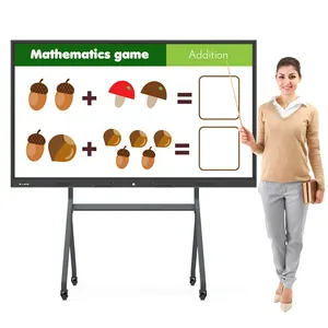 4k Interactive Board 55 65 75 86 Inch Interactive Boards Touch Screen Monitor Multi Touch Smart Board 4K LCD Touch Panel 55"~98"