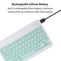 Teclado Inalámbrico ABS Slim de 78 Teclas OEM Sueco Portátil Turco para Tablet, iPad y Escritorio