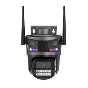 Telecamera di Sicurezza Esterna IP con 3 Schermi, CCTV 8MP con Tracciamento Automatico, Telecamera di Rete a Tre Obiettivi WiFi ICSEE - Product Image 1