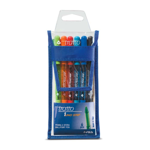 TRACT - Set di 6 Penne Grip TRACT 1UNO Assortite - Product Image 1