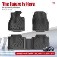 Tapis de sol de voiture de vente directe d'usine pour Subaru Solterra Touring 2023/Toyota BZ4X 2022/2023-2024 TPE 3D tapis de voiture antidérapant étanche
