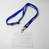 Insigne nominatif en plastique PVC souple porte-cartes en vinyle étui transparent personnalisé porte-cartes avec lanière pour le travail de bureau