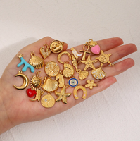 Breloques Océaniques en Acier Inoxydable Plaqué Or, Pendentifs Étoile de Mer, Coquillage, Conque, Étanche, Hypoallergénique, Accessoires de Fabrication de Bijoux DIY