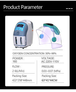 เครื่องพ่นไอน้ำออกซิเจนไฮโดรเจน H2O2ทำฟองแบบมีปลั๊กสำหรับการจัดการใบหน้าเครื่องพ่นนาโนเจ็ทแบบไฮเปอร์บาริกแชมเบอร์ - Product Image 2