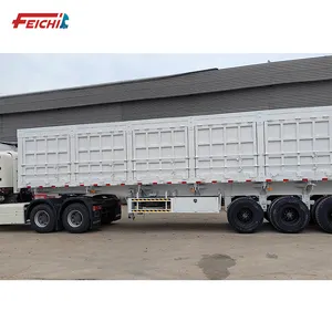 China Manufacturer High Side Wall Tipper Dump Cargo Trailer For Transport Cargo Livestock