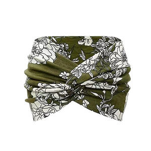 عصابة رأس واسعة بنمط البوهو للنساء عصابة رأس كبيرة جدًا عمامة للتمرين على الموضة يوجا عصابة شعر ملتوية إكسسوارات شعر سميكة - Product Image 4