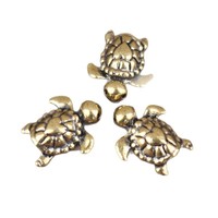 Figurine de tortue en laiton, statue de tortue vintage pour la prospérité, la longévité et la chance, décoration de bureau, animal de compagnie pour le thé, décoration pour la maison, le bureau ou la voiture